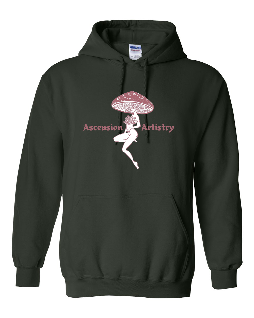 Ascension Artistry - mauve/forest green