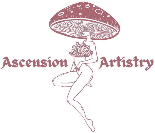 Ascension Artistry - mauve/forest green